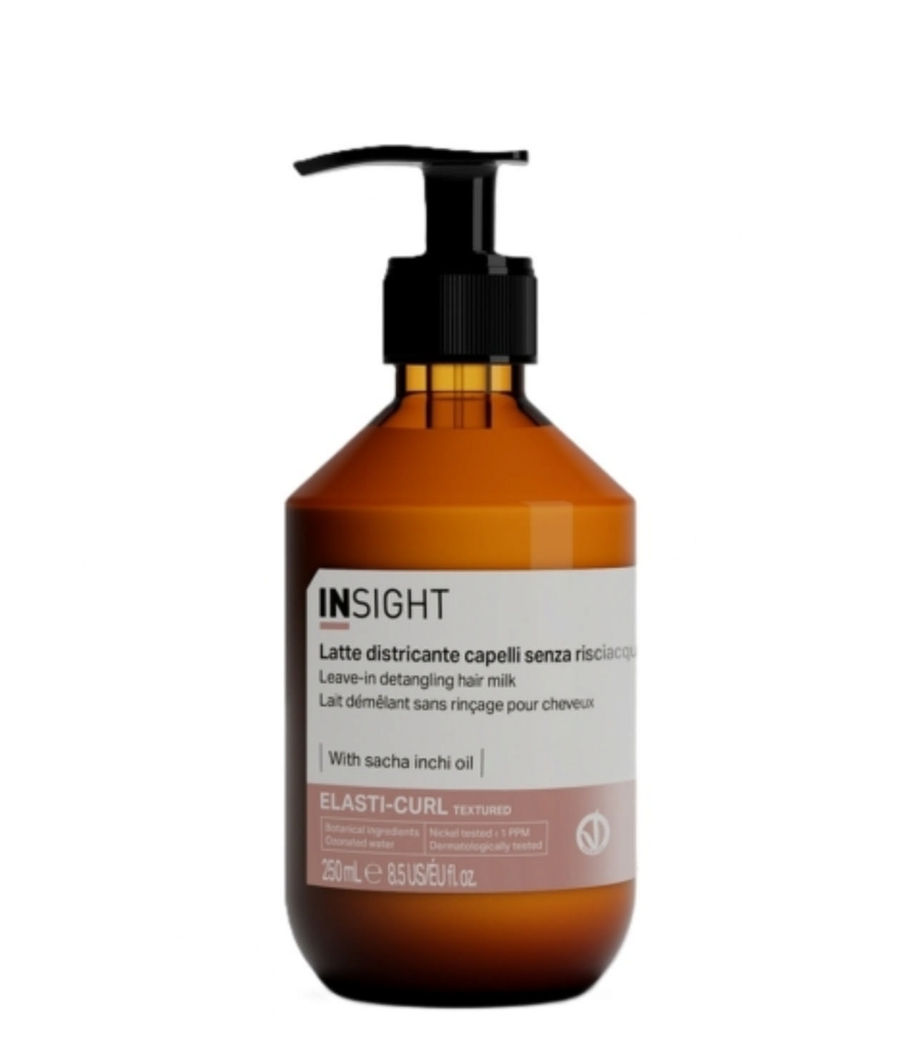 Insight Elasti-curl Leave-in detangling hair milk, 250 ml.