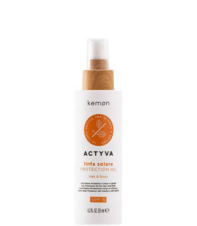 Kemon Actyva Linfa Solare Protection Oil SPF6, 125 ml.