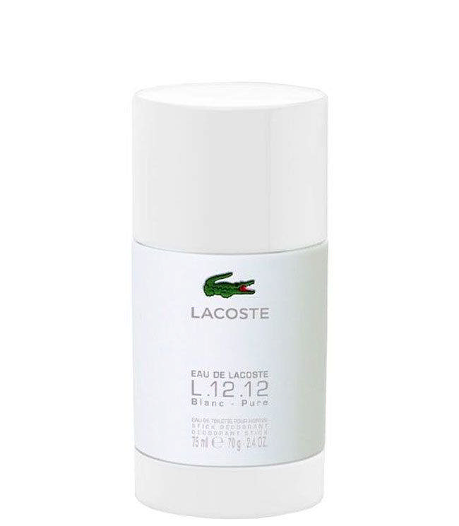 Lacoste L 12.12 Eau De Blanc Pure White For Men Deodorant stick, 75 ml.