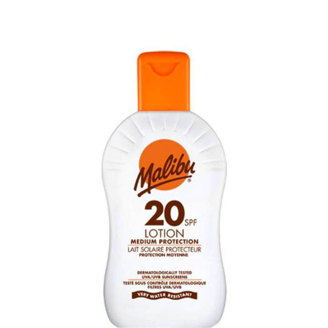 Malibu Protective Sun Lotion SPF20, 100 ml.