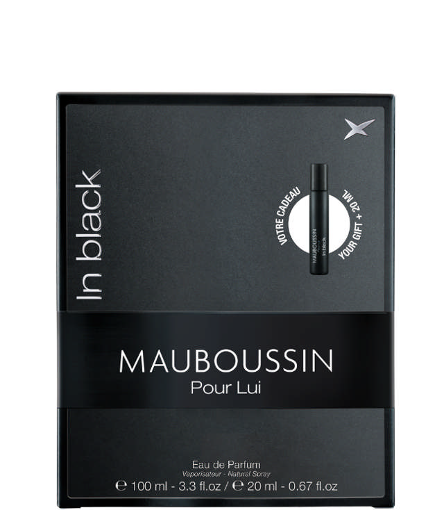 Mauboussin Pour Lui In Black Travel Edition - EDP 100 ml. + Travel Spray EDP 20 ml.