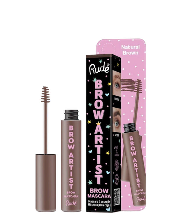 Rude Cosmetics Brow Artist Brow Mascara - Natural Brown